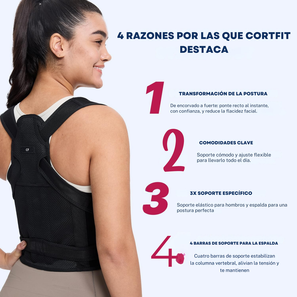 CortFit Pro — El Corrector de Espalda que Te Transforma.